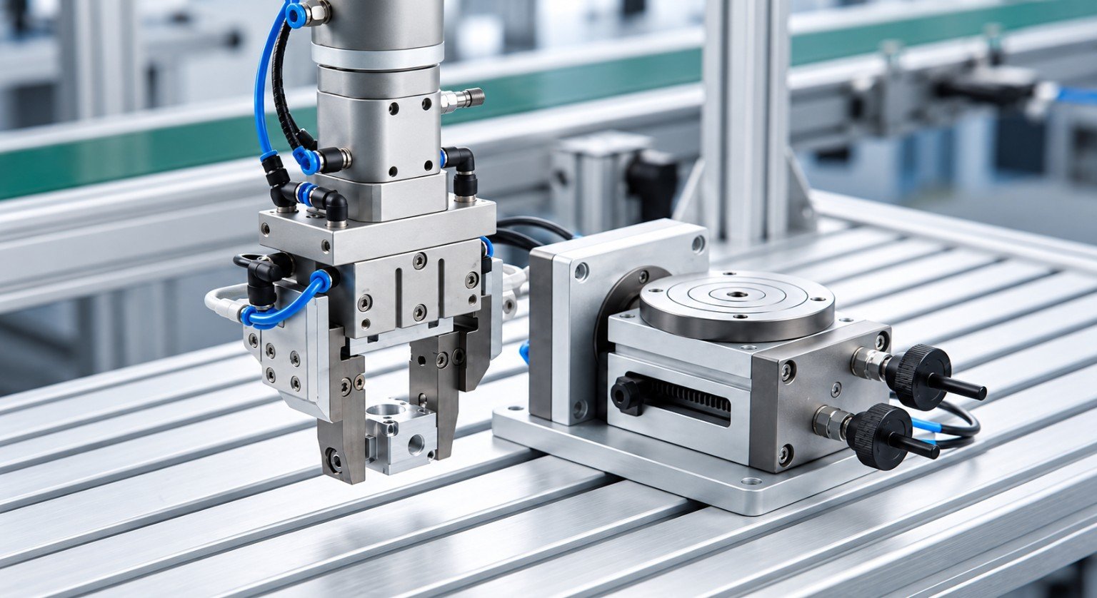 Industrial pneumatic automation components