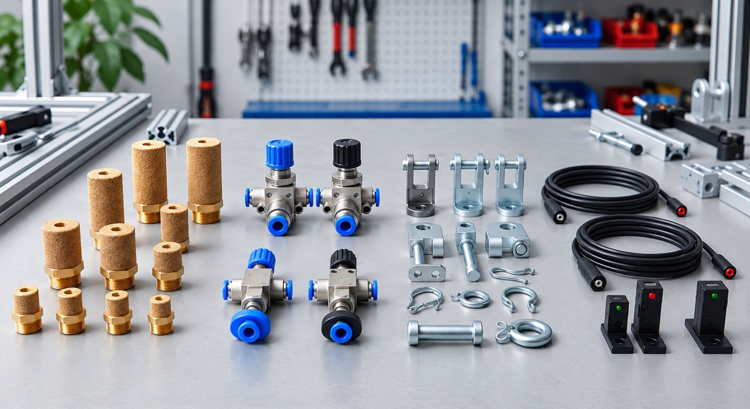 Pneumatic accessories and sensors